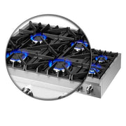Forno Cossato 36-Inch Gas Rangetop with 6 Sealed Burners, Stainless Steel (Model FCTGS5737-36)