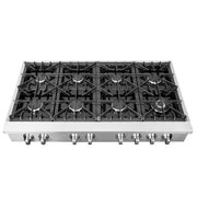 FORNO Cossato 48-Inch Gas Rangetop with 8 Sealed Burners, Stainless Steel (Model FCTGS5737-48)