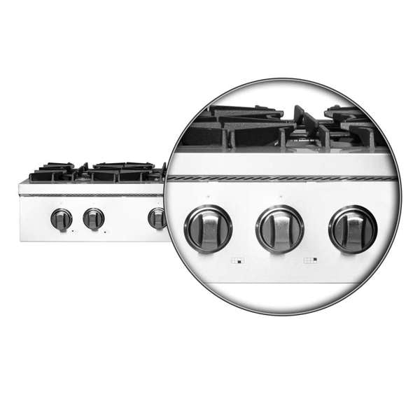 FORNO Cossato 48-Inch Gas Rangetop with 8 Sealed Burners, Stainless Steel (Model FCTGS5737-48)