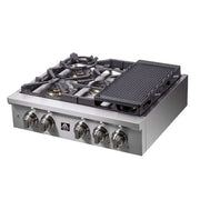 FORNO Spezia 30-Inch Gas Rangetop with 5 Sealed Burners, Stainless Steel (Model FCTGS5751-30)