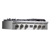 Forno Spezia 36-Inch Gas Rangetop with 6 Sealed Burners, Stainless Steel (Model FCTGS5751-36)