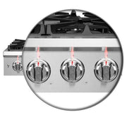 Forno Spezia 36-Inch Gas Rangetop with 6 Sealed Burners, Stainless Steel (Model FCTGS5751-36)