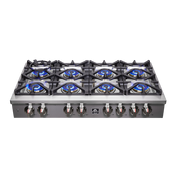 Forno Spezia 48-Inch Gas Rangetop with 8 Sealed Burners, Stainless Steel (Model FCTGS5751-48)