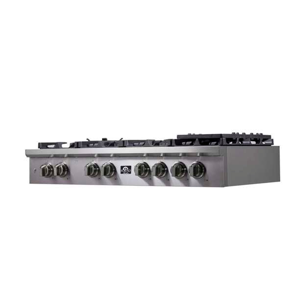 Forno Spezia 48-Inch Gas Rangetop with 8 Sealed Burners, Stainless Steel (Model FCTGS5751-48)