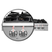 Forno Spezia 48-Inch Gas Rangetop with 8 Sealed Burners, Stainless Steel (Model FCTGS5751-48)
