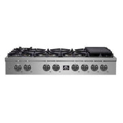 Forno Spezia 48-Inch Gas Rangetop with 8 Sealed Burners, Stainless Steel (Model FCTGS5751-48)