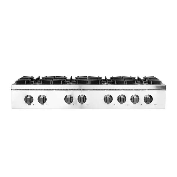 FORNO Cossato 48-Inch Gas Rangetop with 8 Sealed Burners, Stainless Steel (Model FCTGS5737-48)