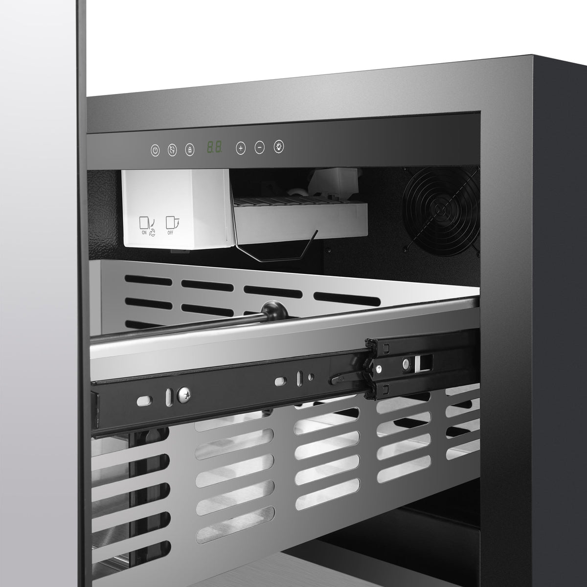 Forno Cosenza 24-Inch Built-In Drawer Freezer with Ice Maker, 4.69 Cu. Ft., Stainless Steel (Model FDRBI1838-24S)
