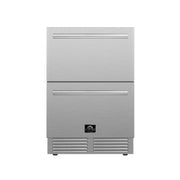 FORNO Como 24-Inch Indoor/Outdoor Drawer Refrigerator, 4.87 Cu. Ft., Stainless Steel (FDROD1611-24S)