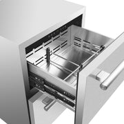 FORNO Como 24-Inch Indoor/Outdoor Drawer Refrigerator, 4.87 Cu. Ft., Stainless Steel (FDROD1611-24S)
