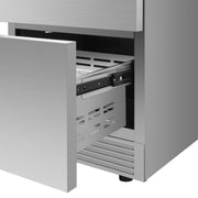 FORNO Como 24-Inch Indoor/Outdoor Drawer Refrigerator, 4.87 Cu. Ft., Stainless Steel (FDROD1611-24S)