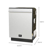 FORNO Romano 24-Inch Built-In Tall Tub Dishwasher, Stainless Steel, Model FDWBI8035-24S