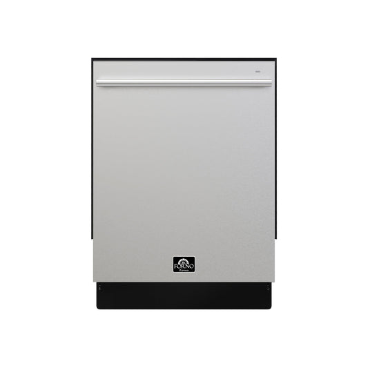 FORNO Romano 24-Inch Built-In Tall Tub Dishwasher, Stainless Steel, Model FDWBI8035-24S
