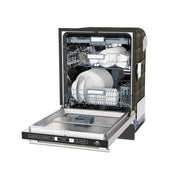 FORNO Romano 24-Inch Built-In Tall Tub Dishwasher, Stainless Steel, Model FDWBI8035-24S