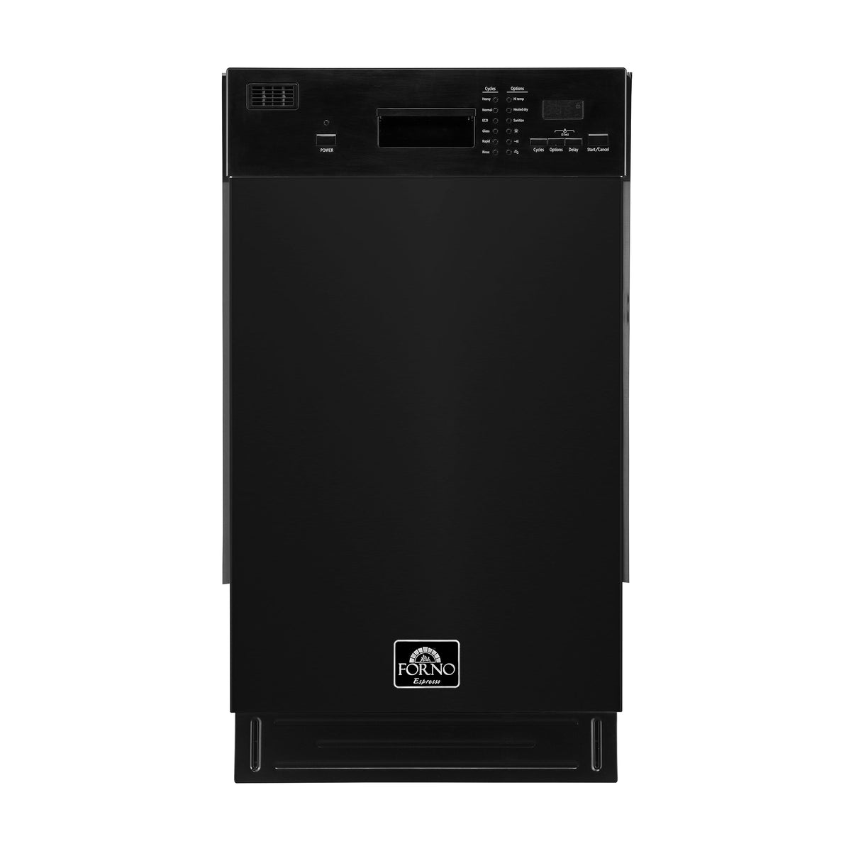 FORNO Polo 18-Inch Built-In Dishwasher, Black (Model FDWBI8041-18BLK)