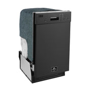 FORNO Polo 18-Inch Built-In Dishwasher, Black (Model FDWBI8041-18BLK)