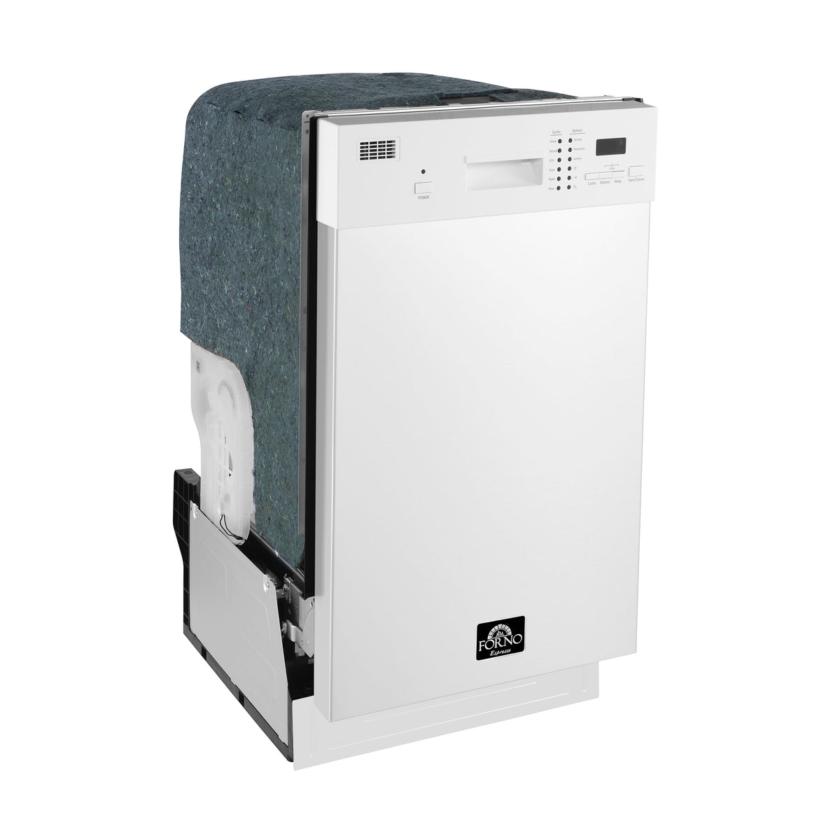 Forno Polo 18-Inch Built-In Dishwasher, White (Model FDWBI8041-18WHT)