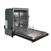 FORNO Pozzo 24-Inch Built-In Dishwasher, Black Finish with Stainless Steel Handles (Model FDWBI8067-24BLK)