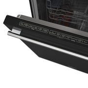 FORNO Pozzo 24-Inch Built-In Dishwasher, Black Finish with Stainless Steel Handles (Model FDWBI8067-24BLK)