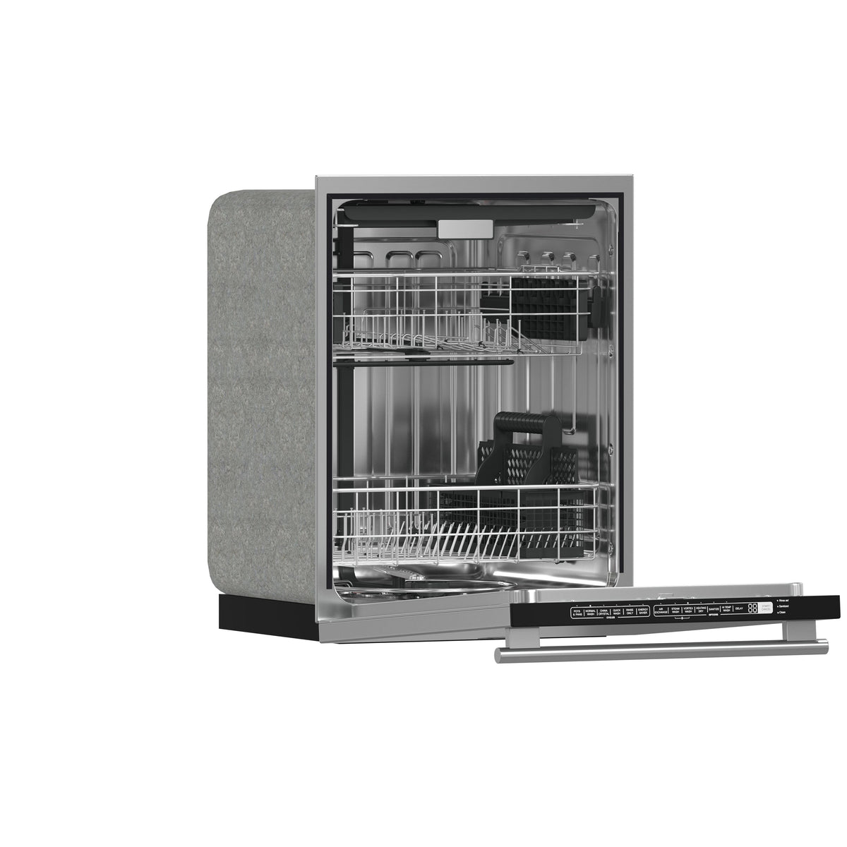 FORNO Pozzo 24-Inch Built-In Tall Tub Dishwasher, Stainless Steel (Model FDWBI8067-24S)