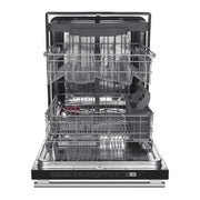 FORNO Pozzo 24-Inch Built-In Dishwasher, White with Antique Brass Handles (Model FDWBI8067-24WHT)