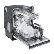 FORNO Pozzo 24-Inch Built-In Dishwasher, White with Stainless Steel Handle (FDWBI8067-24WHT)