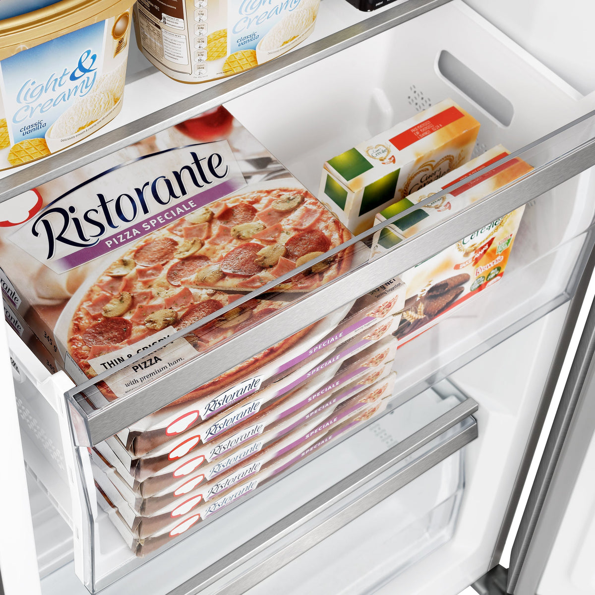 Forno Maderno 28" Convertible Refrigerator/Freezer, 13.6 cu. ft., Right Swing, Modern Trim Kit, Model FFFFD1722-32RS