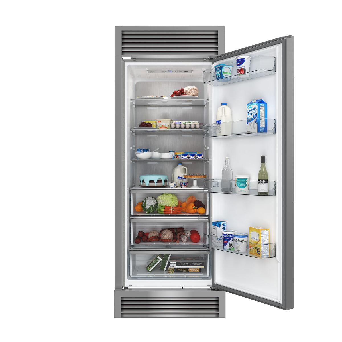 Forno Maderno 32-Inch 13.6 cu. ft. Built-In Convertible Refrigerator/Freezer, Right Swing, Stainless Steel with Trim Kit (FFFFD1722-32RSG)