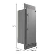 Forno Maderno 32-Inch 13.6 cu. ft. Built-In Convertible Refrigerator/Freezer, Right Swing, Stainless Steel with Trim Kit (FFFFD1722-32RSG)