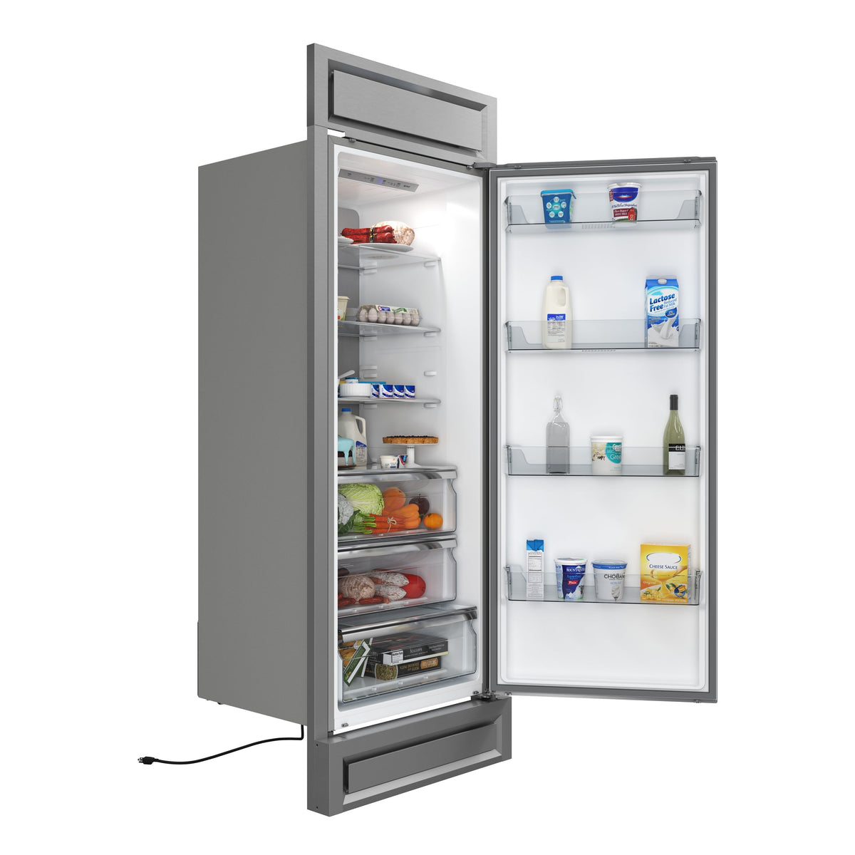 Forno Maderno 28" Convertible Refrigerator/Freezer, 13.6 cu. ft., Right Swing, Modern Trim Kit, Model FFFFD1722-32RS
