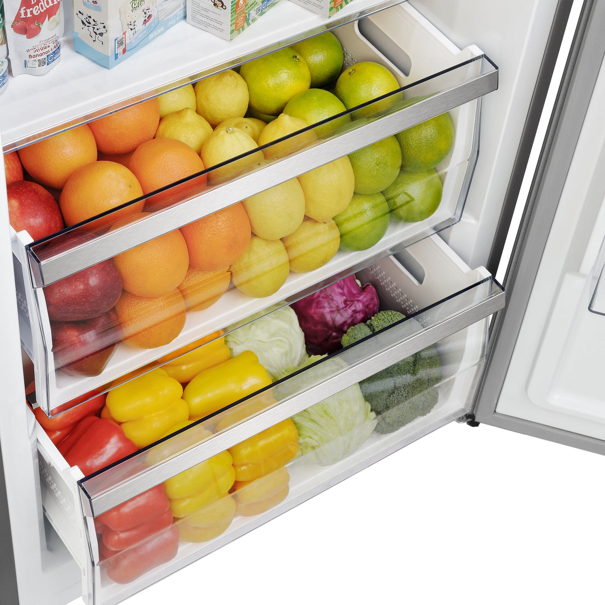 Forno Maderno 32-Inch 13.6 cu. ft. Built-In Convertible Refrigerator/Freezer, Right Swing, Stainless Steel with Trim Kit (FFFFD1722-32RSG)