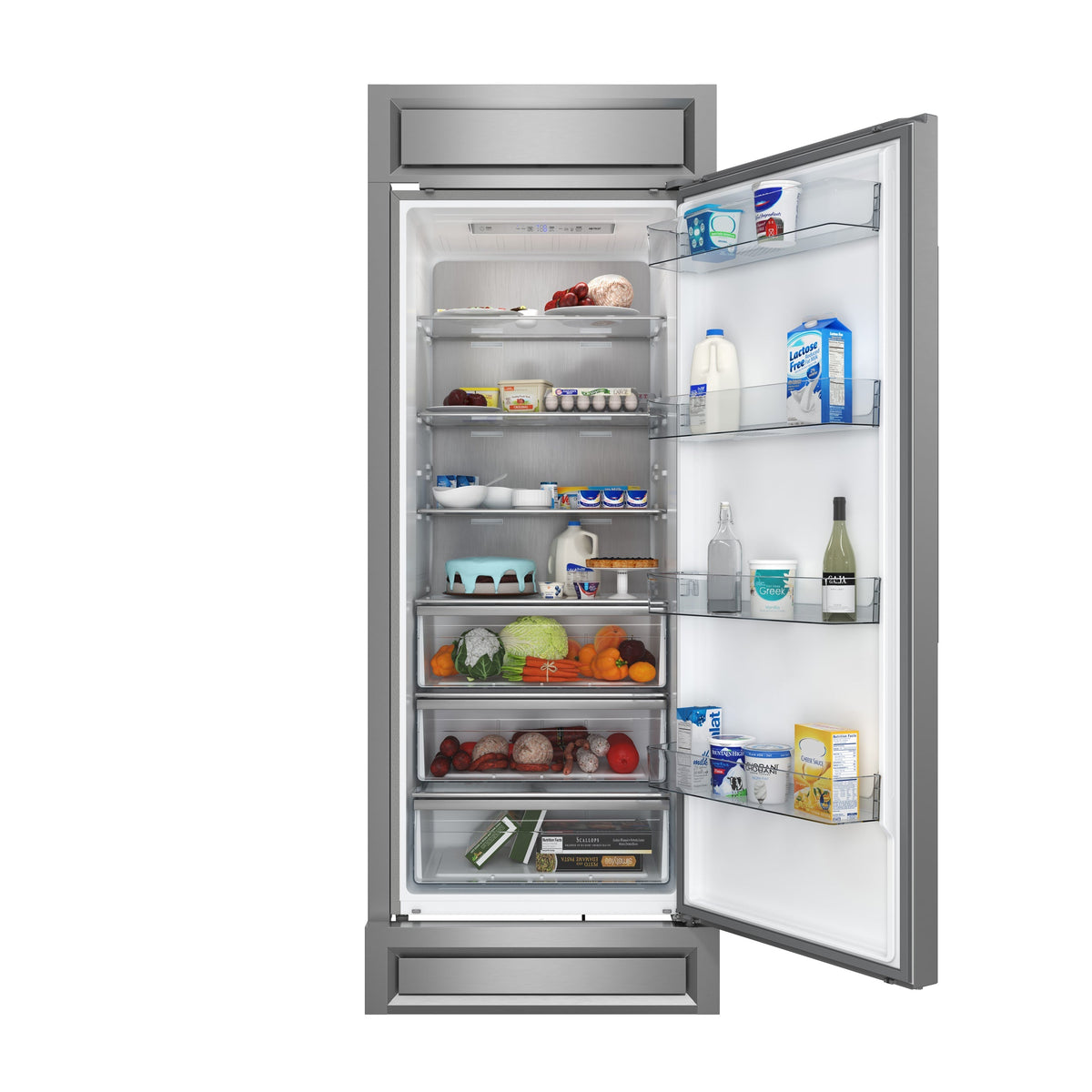 Forno Maderno 28" Convertible Refrigerator/Freezer, 13.6 cu. ft., Right Swing, Modern Trim Kit, Model FFFFD1722-32RS