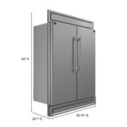 FORNO Maderno 60-Inch Convertible Refrigerator Freezer, 27.2 Cu. Ft., with Trim Kit, Model FFFFD1722-60S