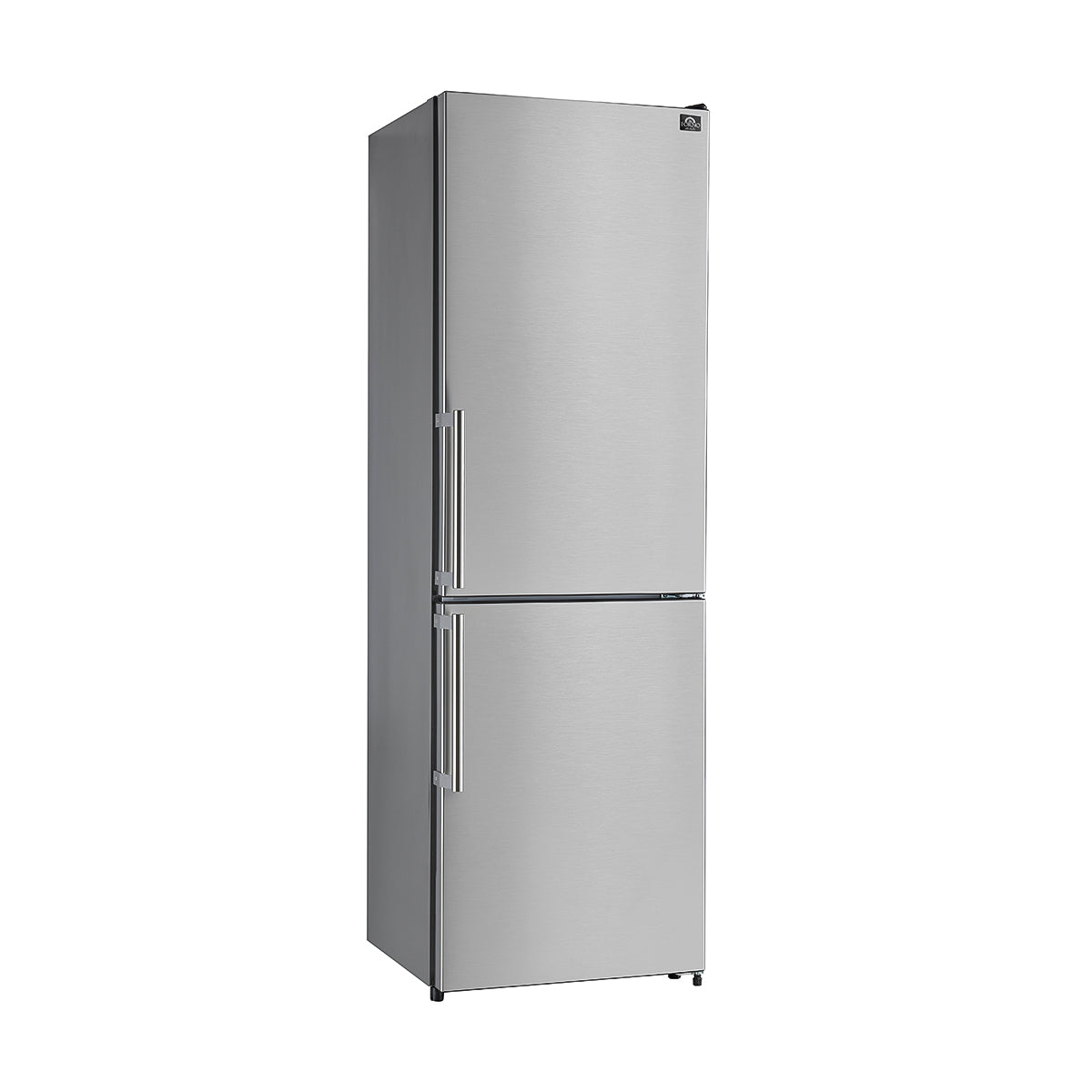 Forno Guardia 24 in Bottom Freezer Refrigerator, 10.8 cu ft, Right-Hinged Door, Stainless Steel (Model FFFFD1778-24RS)