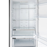Forno Guardia 24 in Bottom Freezer Refrigerator, 10.8 cu ft, Right-Hinged Door, Stainless Steel (Model FFFFD1778-24RS)