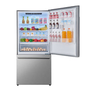 Forno Milano 31-Inch French Door Refrigerator with Bottom Freezer, 17.2 cu ft, Stainless Steel, Right Swing (Model FFFFD1785-31S)