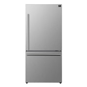 Forno Milano 31-Inch French Door Refrigerator with Bottom Freezer, 17.2 cu ft, Stainless Steel, Right Swing (Model FFFFD1785-31S)