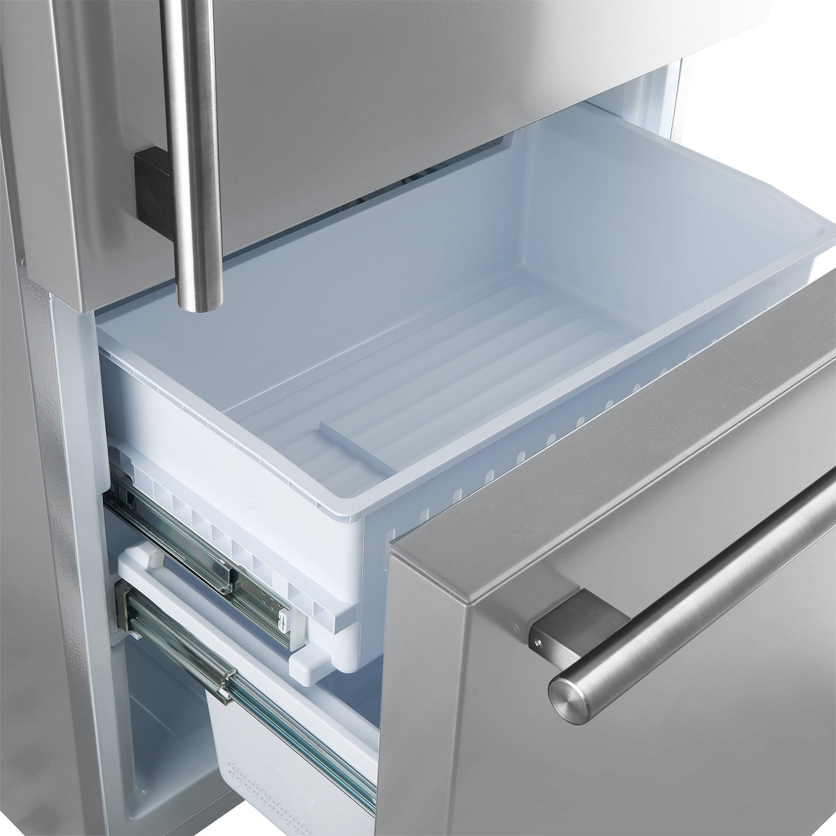 FORNO Milano 62-Inch 34.4 Cu. Ft. Side-by-Side Refrigerator with Ice Maker, Stainless Steel (FFFFD1787-60S)