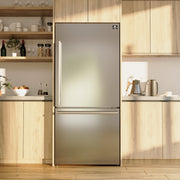 Forno Milano 31-Inch French Door Refrigerator with Bottom Freezer, 17.2 cu ft, Stainless Steel, Right Swing (Model FFFFD1785-31S)