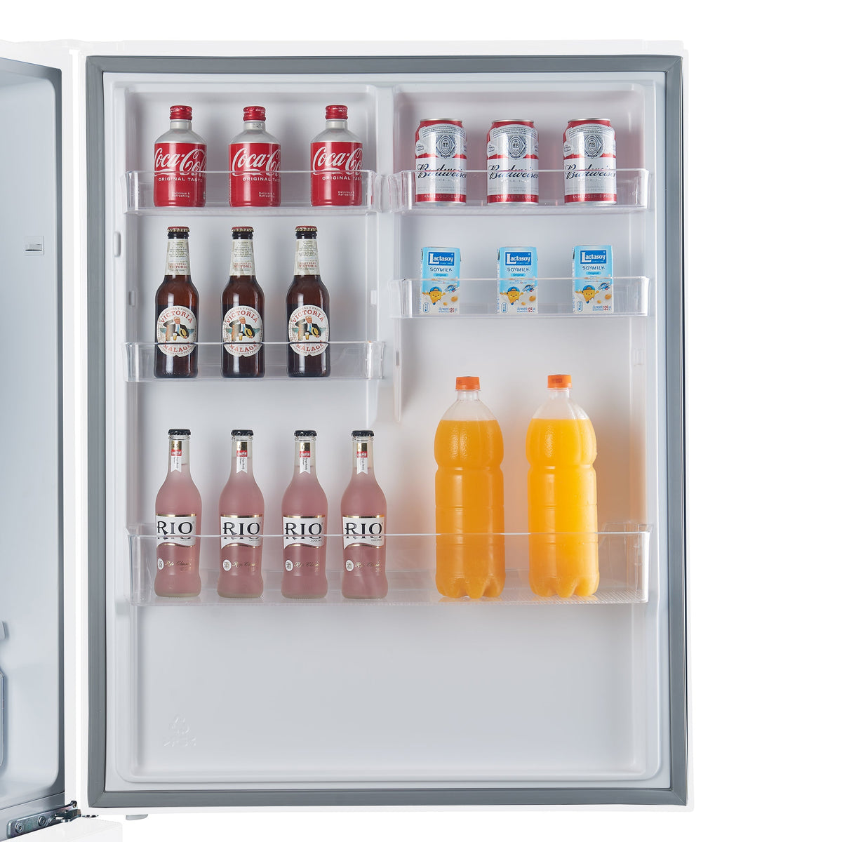 Forno Espresso Milano 31-Inch French Door Refrigerator with Bottom Freezer, 17.2 cu ft, Right-Hinged, White, Includes Antique Brass Handles (Model FFFFD1785-31WHT)