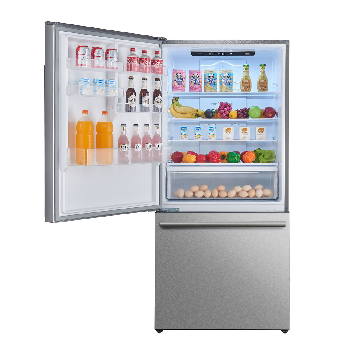 FORNO Milano 62-Inch 34.4 Cu. Ft. Side-by-Side Refrigerator with Ice Maker, Stainless Steel (FFFFD1787-60S)