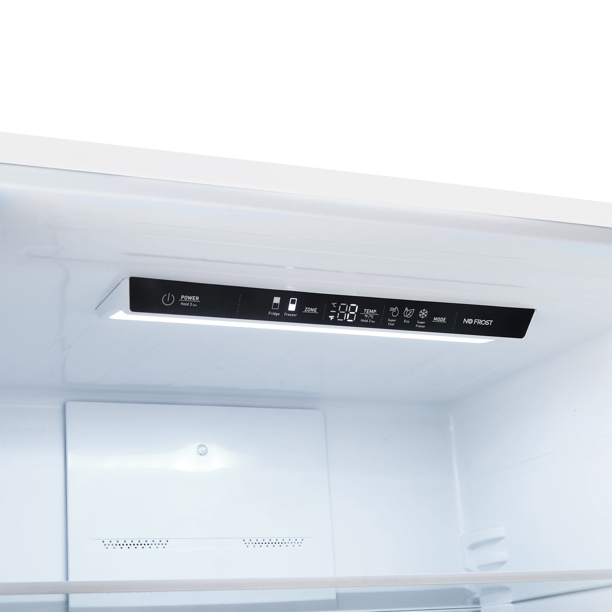 Forno Espresso Milano 31-Inch French Door Refrigerator with Bottom Freezer, 17.2 cu. ft., Left Swing, Ice Maker, White Finish with Antique Brass Handles (Model FFFFD1786-31WHT)