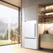 FORNO Milano 62-Inch Side-by-Side Refrigerator, 34.4 cu. ft., Ice Maker, White with Stainless Steel Accents (Model FFFFD1787-60WHT)