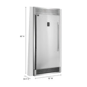 Forno Rizzuto 32-Inch Dual Zone Refrigerator Freezer, 13.8 Cu. Ft., Left-Hand Swing, Stainless Steel with Trim Kit (Model FFFFD1933-32LS)