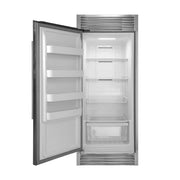 Forno Rizzuto 32-Inch Dual Zone Refrigerator Freezer, 13.8 Cu. Ft., Left-Hand Swing, Stainless Steel with Trim Kit (Model FFFFD1933-32LS)