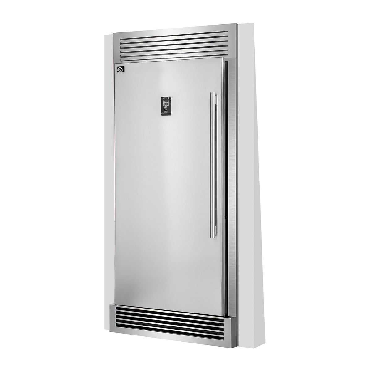 Forno Rizzuto 32-Inch Dual Zone Refrigerator Freezer, 13.8 Cu. Ft., Left-Hand Swing, Stainless Steel with Trim Kit (Model FFFFD1933-32LS)