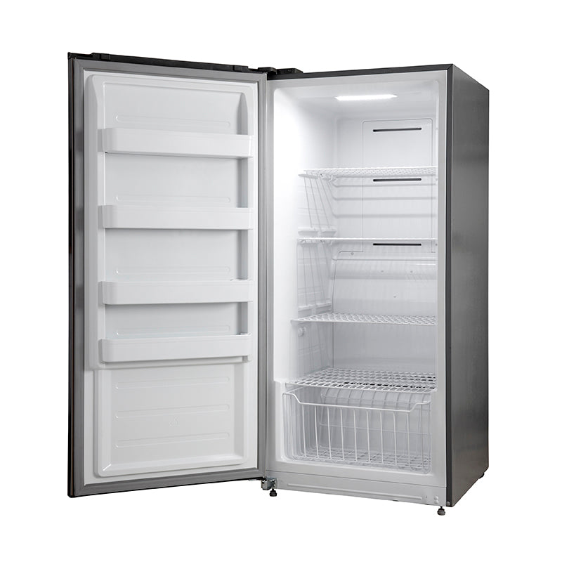 Forno Rizzuto 32-Inch Dual Zone Refrigerator Freezer, 13.8 Cu. Ft., Left-Hand Swing, Stainless Steel with Trim Kit (Model FFFFD1933-32LS)