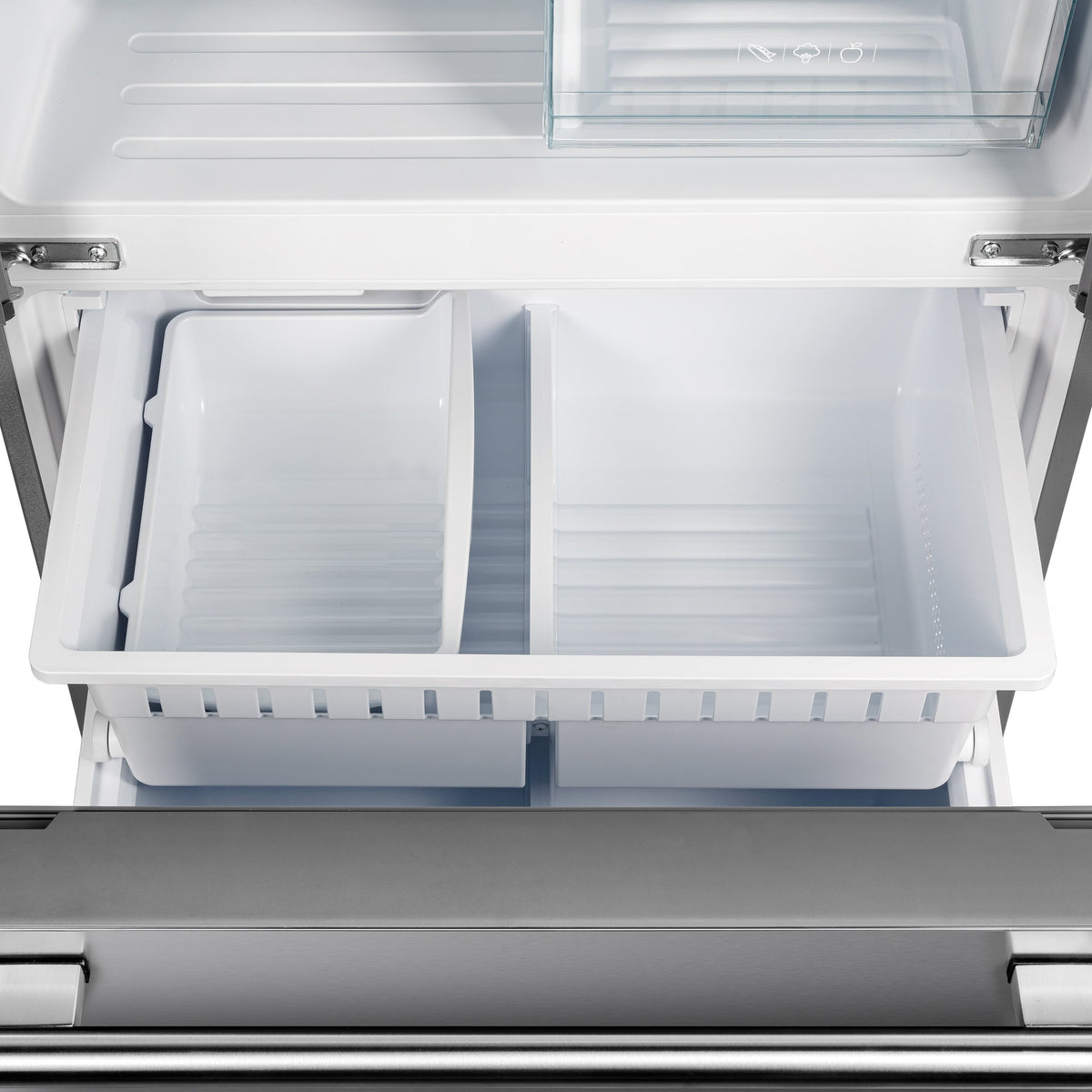 Forno Gallipoli 34-Inch Built-In French Door Refrigerator, 17.5 Cu. Ft., Stainless Steel, with Ice Maker and Grill Trim Kit (Model FFFFD1974-35SG)