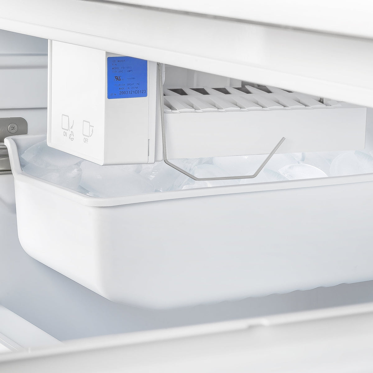 Forno Gallipoli 34-Inch Built-In French Door Refrigerator, 17.5 Cu. Ft., Stainless Steel, with Ice Maker and Grill Trim Kit (Model FFFFD1974-35SG)