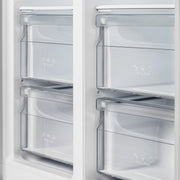 Forno Salerno 33" Bottom Freezer Refrigerator, 15.6 Cu. Ft., White with Stainless Steel Handles (FFRBI1805-33WHT)